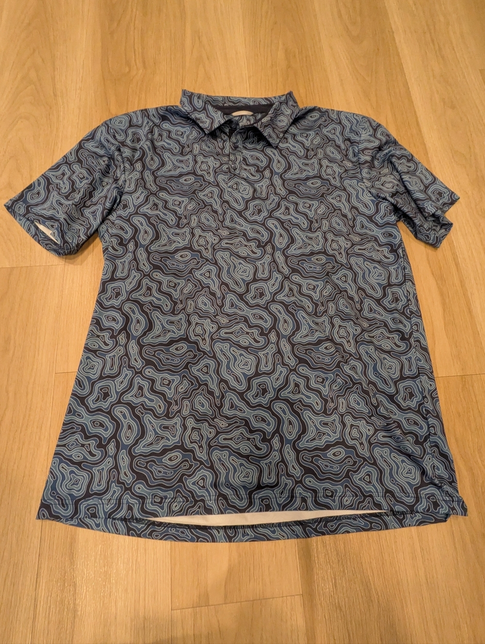 Swannies Blue Golf Polo Bamboo Blend Size XL